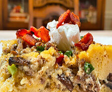 Savory Breakfast Bread Pudding