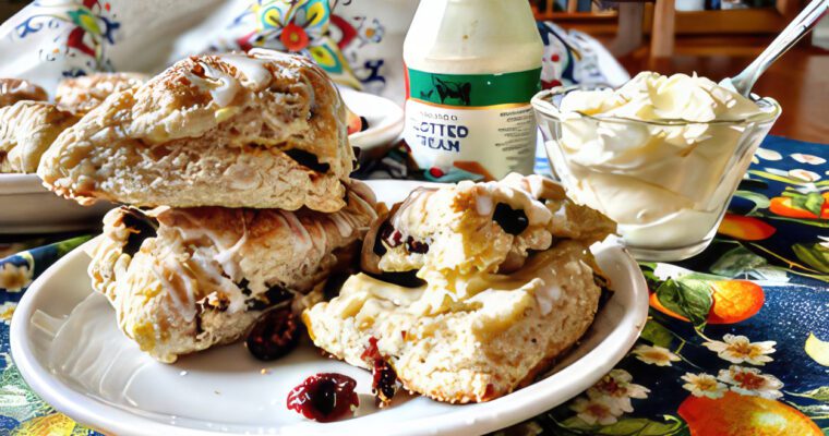 Cranberry Scones mad by Darlene's Table