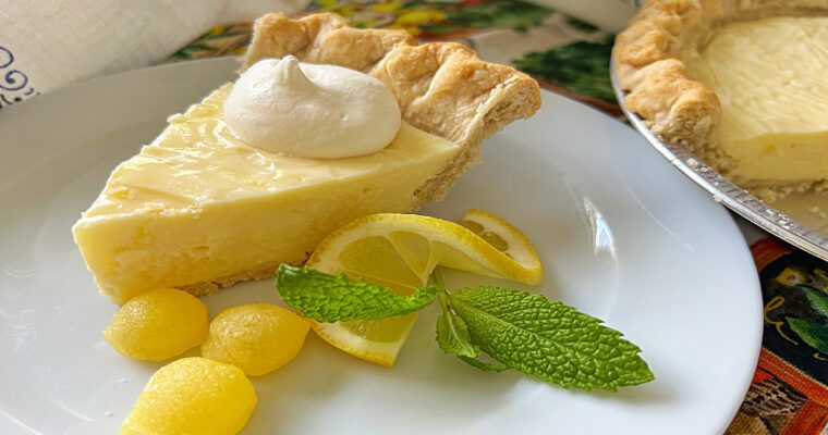 Creamy Lemon Pie on Darlene's Table