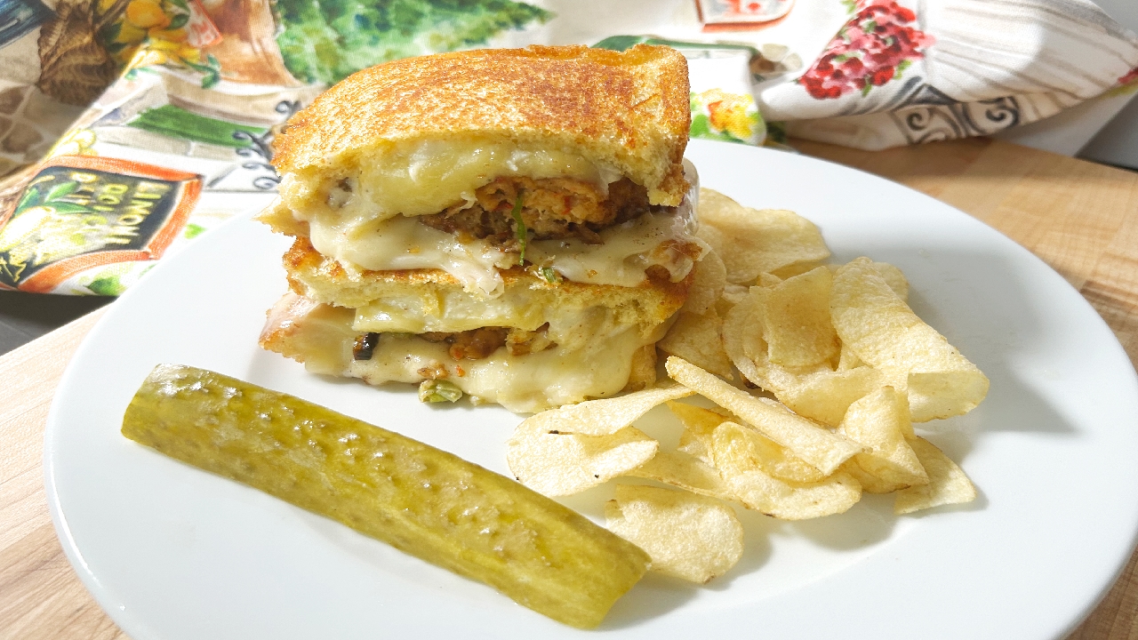 Crawfish Patty Melt