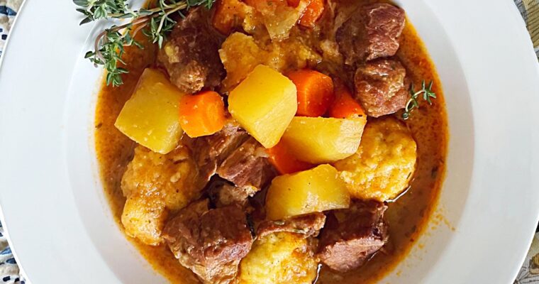 Pork RIb Stew with Sage Dumplings