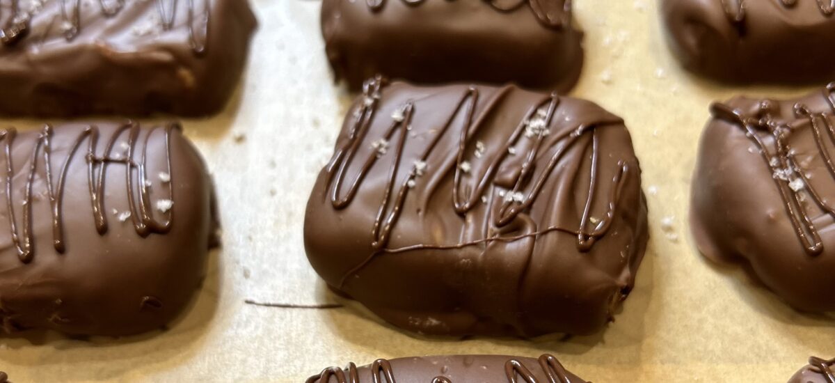 Slice ‘N’ Bake Chocolate Covered Peanut Butter Cookies