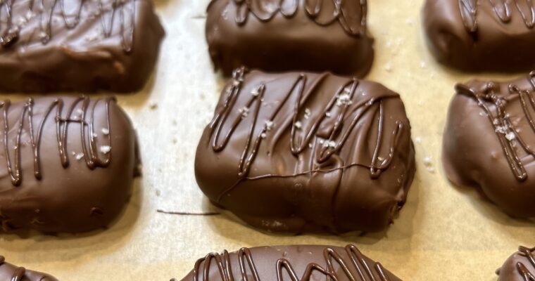 Slice ‘N’ Bake Chocolate Covered Peanut Butter Cookies