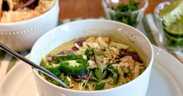 Green Enchilada Soup with Chicken